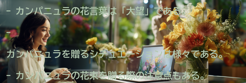 カンパニュラを贈る時のシチュエーションの要点まとめ