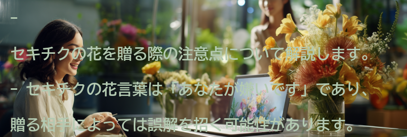 セキチクの花を贈る際の注意点の要点まとめ