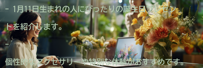 1月11日生まれの人にぴったりの誕生日プレゼントの要点まとめ