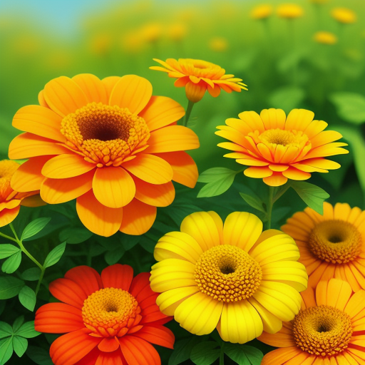 アフリカンマリーゴールドを使ったアレンジメントのアイデア