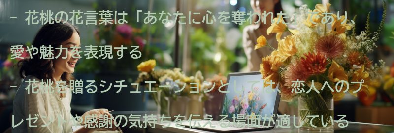 花桃を贈るシチュエーションと効果の要点まとめ