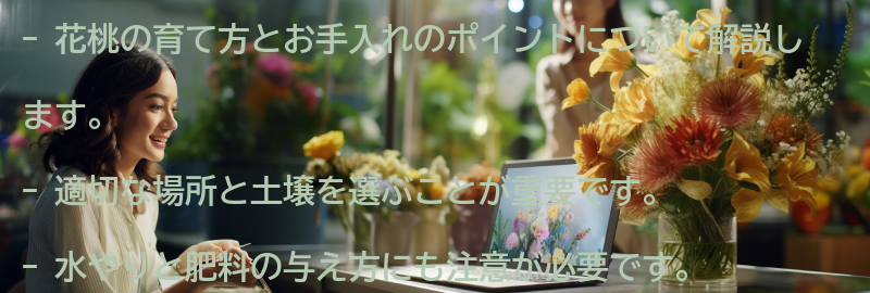 花桃の育て方とお手入れのポイントの要点まとめ