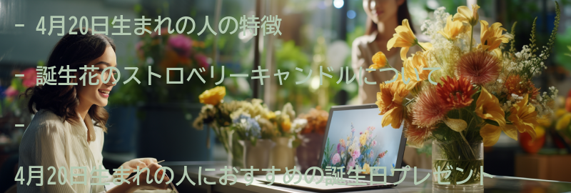 4月20日生まれの人におすすめの誕生日プレゼントの要点まとめ