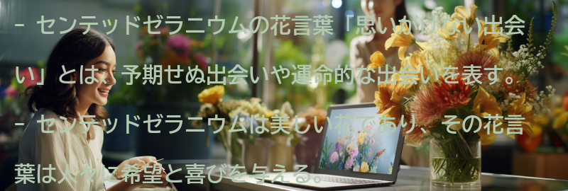 花言葉「思いがけない出会い」とはの要点まとめ
