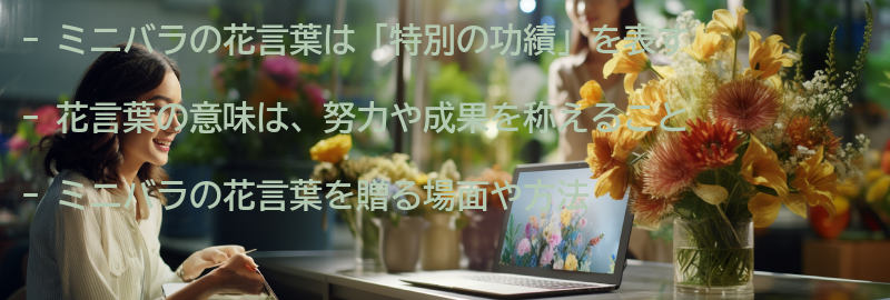花言葉の意味とは?の要点まとめ