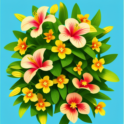 ミムラスの花を使ったアレンジメントのアイデア