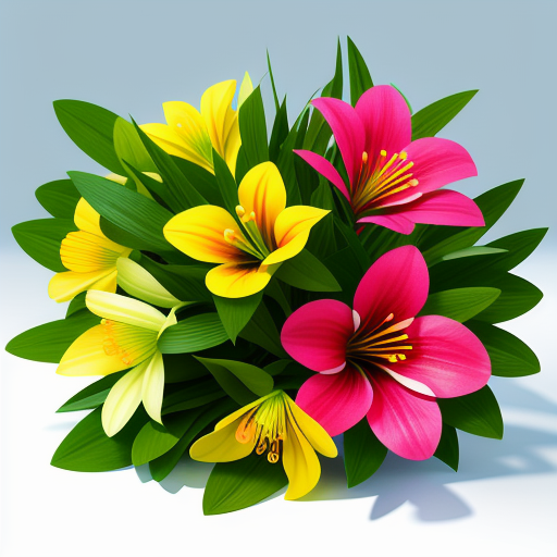 アルストロメリアを使ったアレンジメントのアイデア