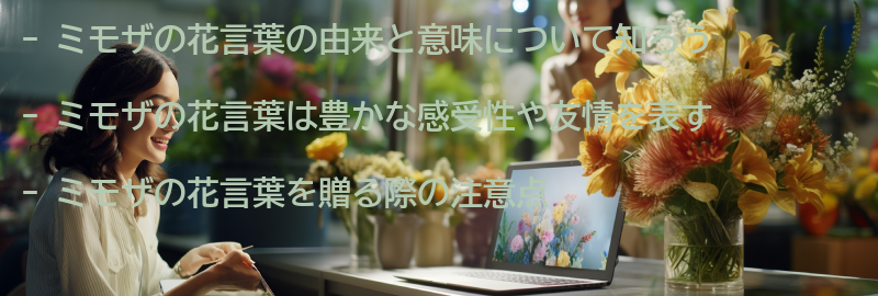 ミモザの花言葉の由来と意味の要点まとめ