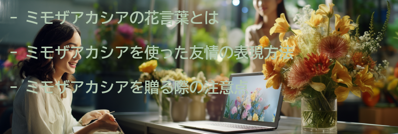 ミモザアカシアを使った友情の表現方法の要点まとめ
