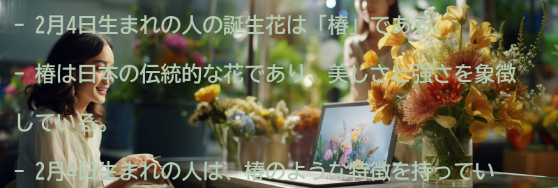 2月4日生まれの人の誕生花「椿」についての要点まとめ
