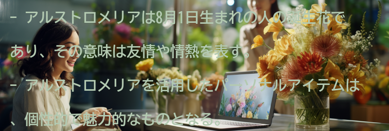 8月1日生まれの人のためのアルストロメリアを活用したパーソナルアイテムの要点まとめ