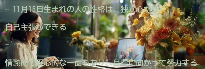 11月15日生まれの人の性格に影響を与える要素の要点まとめ