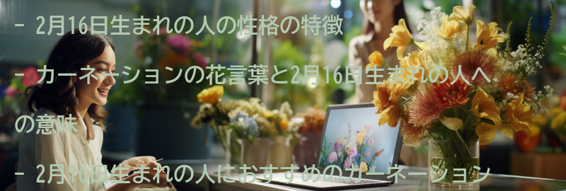 2月16日生まれの人におすすめのカーネーションの贈り物の要点まとめ