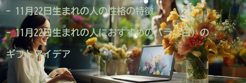 11月22日生まれの人におすすめのバラ(白)のギフトアイデアの要点まとめ