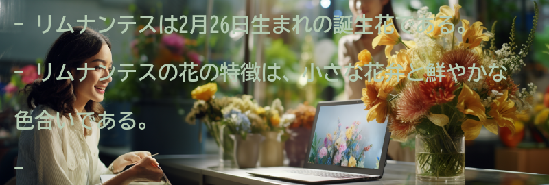 リムナンテスの花の特徴と意味の要点まとめ