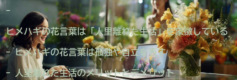 ヒメハギの花言葉と「人里離れた生活」の関係の要点まとめ