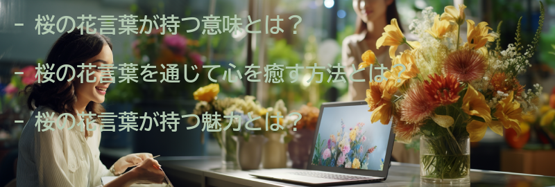 桜の花言葉を通じて心を癒す方法の要点まとめ