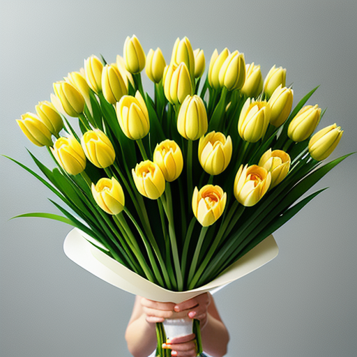 オーニソガラムの花束のアレンジメントアイデア