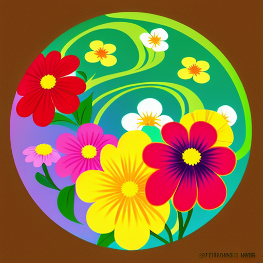 特徴的な花の色と形