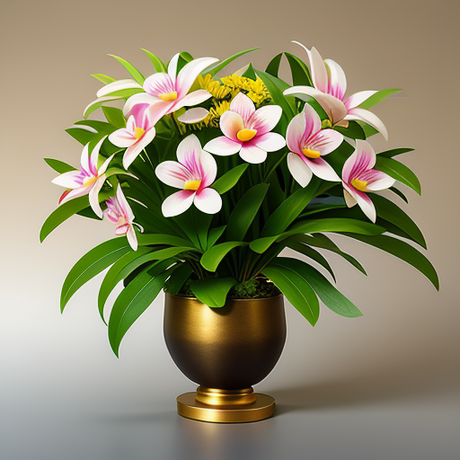 デンドロビウムを使ったアレンジメントのアイデア