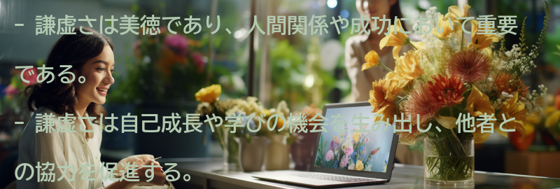 謙虚さを持つことの重要性の要点まとめ