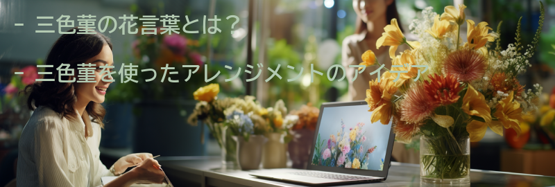 三色菫を使ったアレンジメントのアイデアの要点まとめ