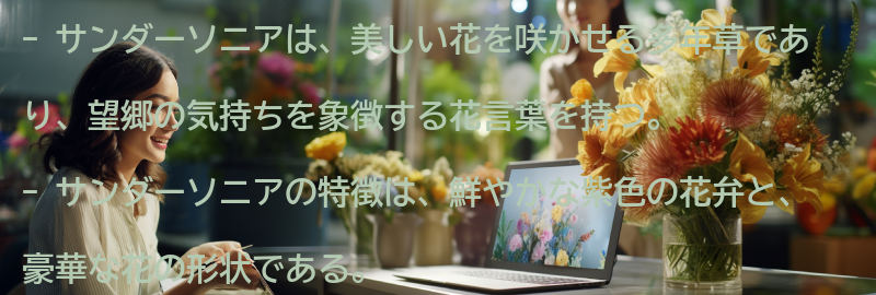 サンダーソニアとはの要点まとめ