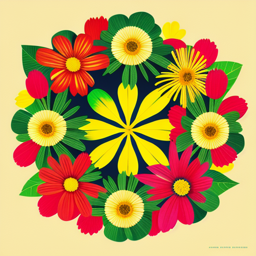 ブッソウゲと他の花の組み合わせによる花言葉の表現