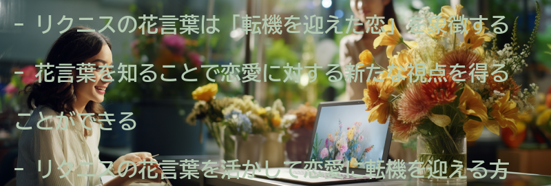 リクニスの花言葉を知ることで恋愛にどのような影響があるのかの要点まとめ