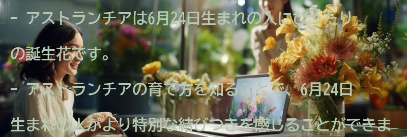 6月24日生まれの人におすすめのアストランチアの育て方の要点まとめ