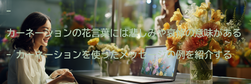 カーネーションの花言葉を使ったメッセージの例の要点まとめ