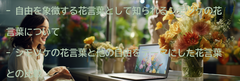 自由をテーマにした他の花言葉との比較の要点まとめ