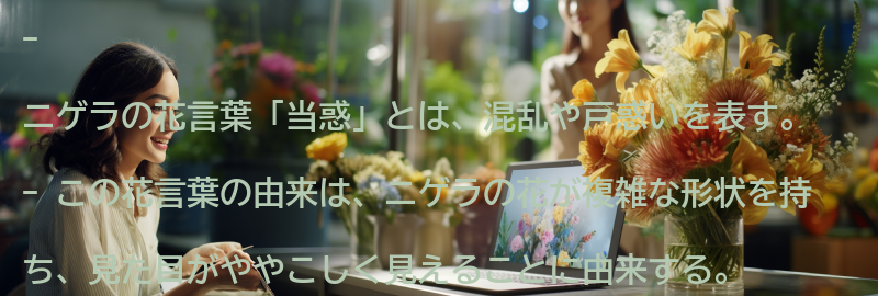 ニゲラの花言葉「当惑」とは何を意味するのか？の要点まとめ