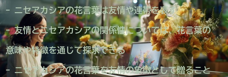 友情とニセアカシアの関係性の要点まとめ