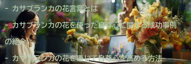 カサブランカの花を使った自尊心に関する成功事例の紹介の要点まとめ