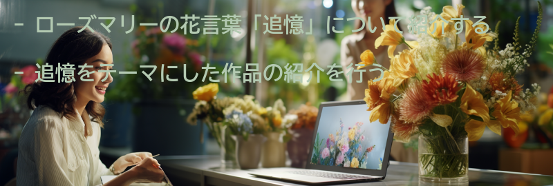 ローズマリーの花言葉「追憶」をテーマにした作品紹介の要点まとめ