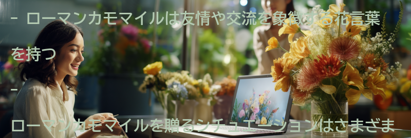 ローマンカモマイルを贈るシチュエーションの要点まとめ