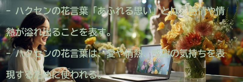 ハクセンの花言葉「あふれる思い」とは？の要点まとめ