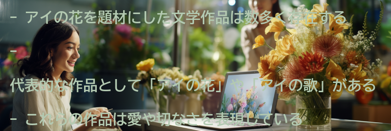 アイの花を題材にした文学作品の紹介の要点まとめ