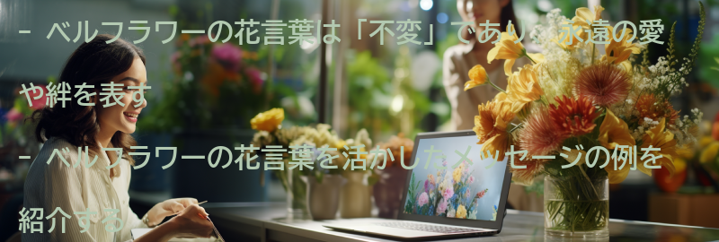 ベルフラワーの花言葉を活かしたメッセージの例の要点まとめ