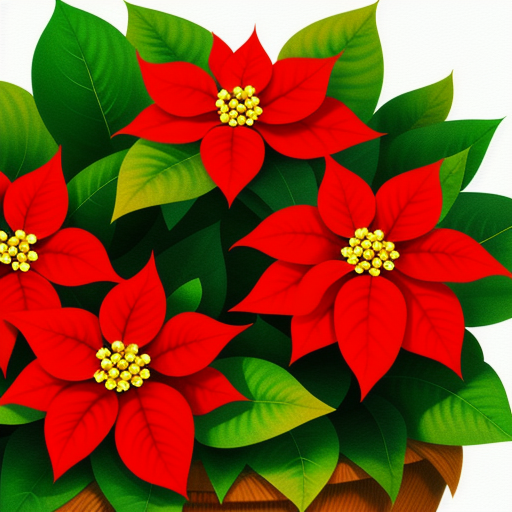 ポインセチアの花を使ったアレンジメントのアイデア