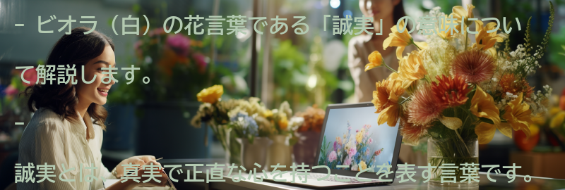 誠実という花言葉の意味とはの要点まとめ