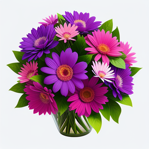 ムラサキハナナを使ったアレンジメントのアイデア