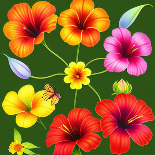 ウスベニアオイの花言葉を持つ他の花々との組み合わせ