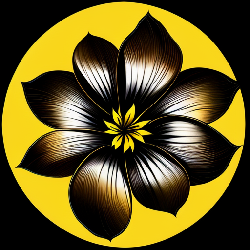 クロユリの花をモチーフにしたアート作品の紹介