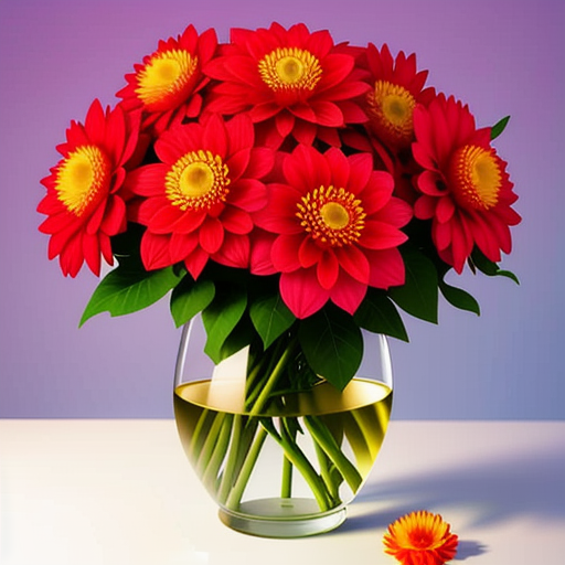 ダリアの花を使ったアレンジメントのアイデア