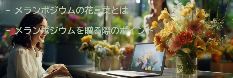 メランポジウムを贈る際のポイントの要点まとめ