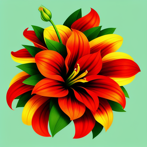 グロリオサを使ったアレンジメントのアイデア