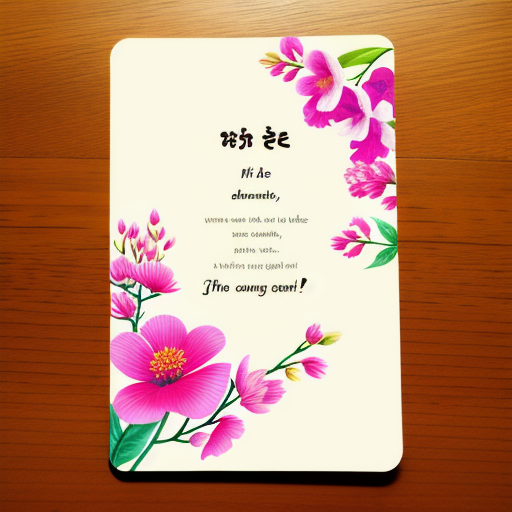 ウメモドキの花言葉を取り入れたメッセージカードの例文