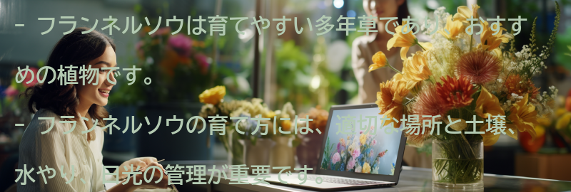 フランネルソウの育て方とおすすめの場所の要点まとめ